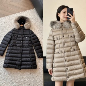 몽클레어 히르마퍼 미디 퍼 후드 패딩