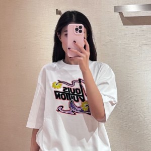 [고퀄] 루이비통 오버핏 프린팅 티셔츠