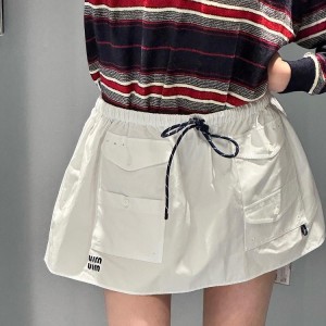 [고퀄] 미우미우 밴딩 포켓 미니 스커트
