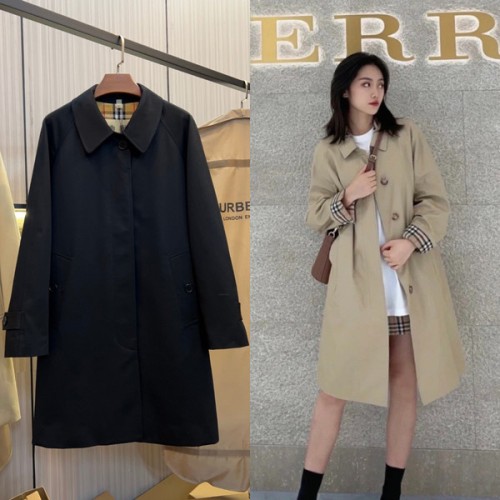 버버리 카라 롱 코트