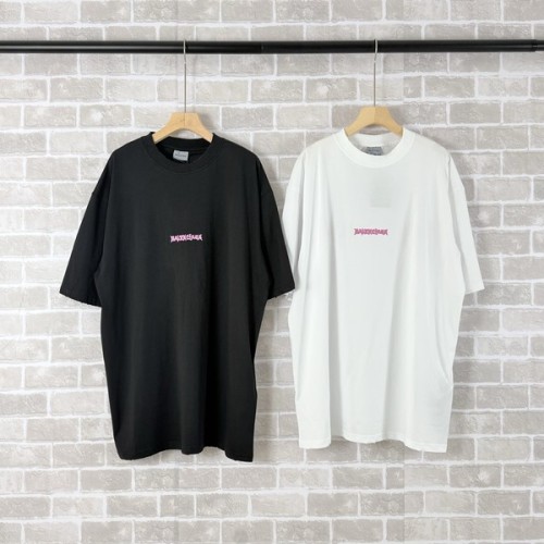발렌시아가 맨즈 프린팅 로고 반팔티 2컬러